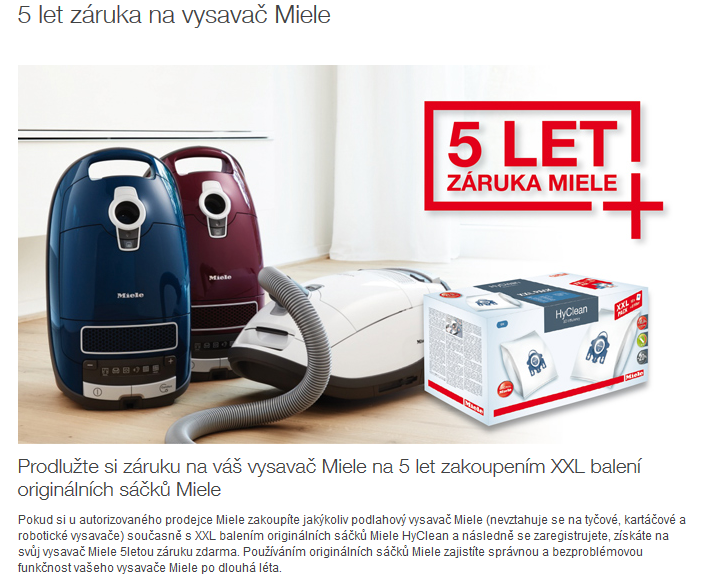 Vysavače v akci